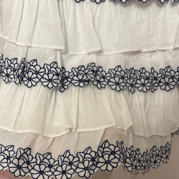 Mayoral Dress with Navy Floral Trim NWT - Picture 6 of 6